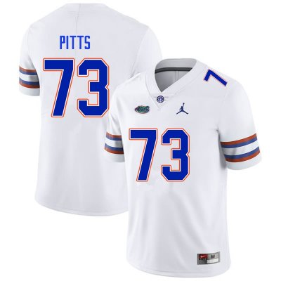 Men's Florida Gators #73 Mark Pitts NCAA Nike White Authentic Stitched College Football Jersey AKH7762AE